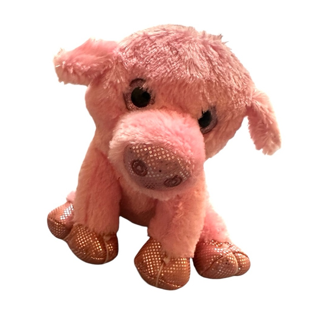 9" WINKEEZ PINK PIG PLUSH STUFFED ANIMAL SPARKLE EYES SHINY SNOUT FEET 2019